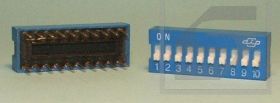 DIP switch 10poz. przełącznik RoHS niebieski