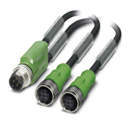 Przewód czujnik-siłownik liczba żył 3 Phoenix Contact 4 A Czarny/Szary