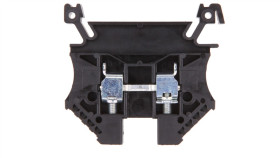 Złączka Szynowa 2-Przewodowa 4Mm2 Czarna Euro 43409Bk