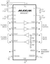 ±15kV ESD-Protected, 1µA, 3.0V to 5.5V, 250kbps, RS-232 Transceivers with AutoShutdown