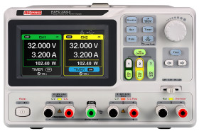 Zasilacz laboratoryjny 2 x 0 → 32 V, 2.5 → 5 V 3.2A RS PRO 220W