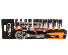 Klucze nasadowe 1/2 cala /zestaw 12szt./ 08-654