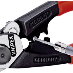 Knipex 95 62 190 T Wire Rope Shears Forged With Tether Attachment 190mm