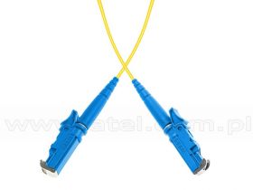 Patchcord światłowodowy E2000/UPC-E2000/UPC, SM, 9/125, simpleks, włókno G652D, 2m