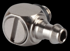 Miniature screw fitting, angled, M5 &lt;&gt; 6.0 mm