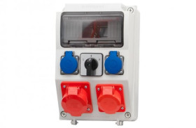 Rozdzielnia CAJA 2x32A 5p, 2x230V, L/P 9 mod. F3_0249