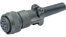 Złącze 2-pinowe Gniazdo Amphenol Industrial Żeński Montaż na kablu MIL-DTL-5015 rozmiar 10mm