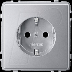 MEG2300-7260 Socket with increased contact protection - aqua design, aluminiu