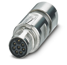 Złącze wielostykowe przemysłowe 8-pinowe M17 Montaż na kablu Wtyczka Phoenix Contact