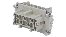 C146-10B0031023 Złącze Hdc Wkładka Stykowa Żeński C146 5Pin 5+Pe 16A 660V