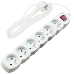 Przedłużacz prądowy 5m 6xGN (2P+Z) wyłącznik