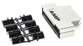 Osłona tylna D-Sub 37 -pinowe Cynk Kątowy TE Connectivity C