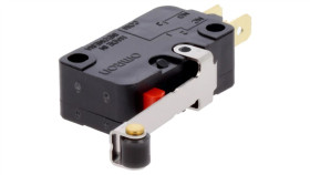 Mikroprzełącznik Snap Action Z Dźwignią (Z Rolką) Spdt Poz 2 D3v-166M-1C25