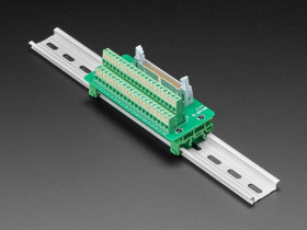 Adafruit DIN Rail 2x20 IDC to Terminal Block Adapter Breakout