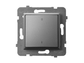 ARIA Wyłącznik 2-biegunowy szary mat ŁP-11U/m/70 OSPEL
