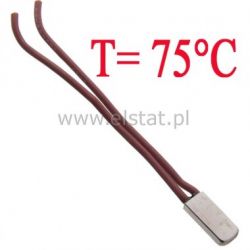 Termostat bimetaliczny metalowy ( NC 6A 75°C 250V)
