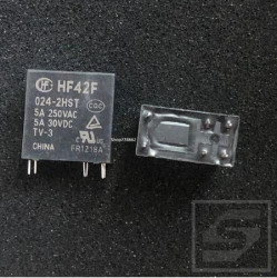 Przekaźnik HF42F-024-2HST;24VDC;5A; 2 styki zwierne;HONGFA;