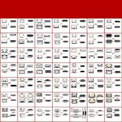 Zestaw 50szt gniazd micro USB