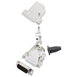 Amphenol L17DTSL25-RG-LJS-S&#x2B;L717SDB25P D-Sub Pin Strip 25 Pins 45&#xB0; Solder