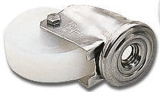 Koło samonastawne średnica kabla 100mm Otwór na śrubę LAG 150kg wysokość całkowita 128mm