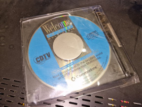 CDTV caddy black with Welcome CD - NOS