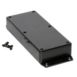 1591HF2SBK Hammond Multipurpose Black GPABS Enclosure Flanged Base 165 x 71 x 29mm