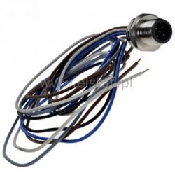 Złącze proste, męskie, 5P + kabel 0,5m