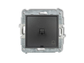 MINI Wyłącznik zwierny przycisk "dzwonek" w stylu amerykańskim grafitowy 11MWPUS-4 KARLIK