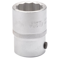 Elora 00484 1.1/16&quot; 3/4&quot; Square Drive Bi-hexagon Socket