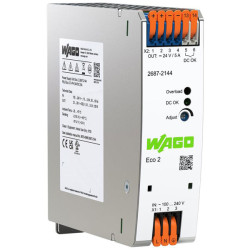 WAGO 2687-2144 Eco 2 Single Phase 24VDC 5.0A DIN-35 Rail Power Supply