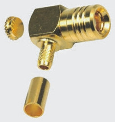 Złącze koncentryczne Montaż na kablu Męski 50Ω typ złącza Złącze SMB 0 to 4GHz Połączenie zagniatane typ kabla RG174,