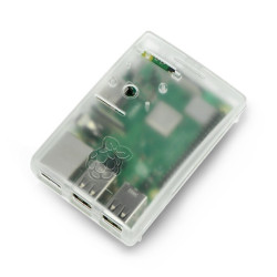 Obudowa do Raspberry Pi model 3B+/3B/2B Multicomp - przezroczysta