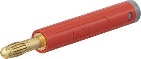 4 mm plug, crimp connection, 1.0 mm², red, 64.2053-22