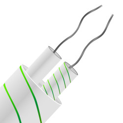 Kabel/przewód termopary K dł. 100m 1/0.508mm -60 → +350 °C Włókno szklane 2-żyłowy Nieekranowany