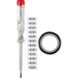 kwb 142800 voltage tester set 3pc VDE-GS tested 150-250V optical display