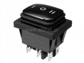 Przełącznik kołyskowy stab. ON-OFF-ON 2-tory IP65