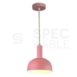 Lampa dekoracyjna wisząca aluminiowa różowa regulowany kąt 1,2m E14 max 60W IP20 V-TAC VT-7100-P