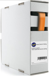 Heatshrink tubing, 2:1, (19/9.5 mm), PO, crosslinked, orange, BYB-5-90F2078