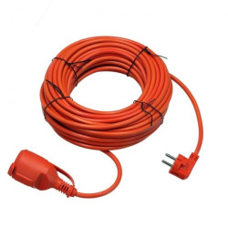 Przedłużacz ogrodowy pomarańczowy 20m (3X1,5mm) IP44, gniazdo Schuko HOROZ ELECTRIC