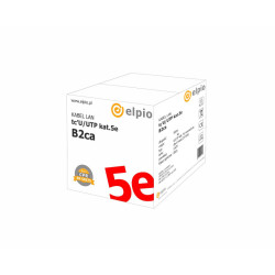 Przewód teleinformatyczny tc'U/UTP kat. 5e 4x2x0,5mm Cu B2ca LSZH 500m 27339 Elpio