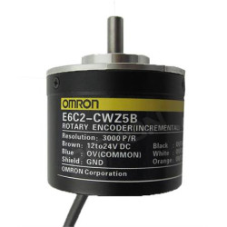 Enkoder przyrostowy przyrostowy NPN typu otwarty kolektor 360 średnica wału 6mm Omron 5 → 24 V. 6000rpm
