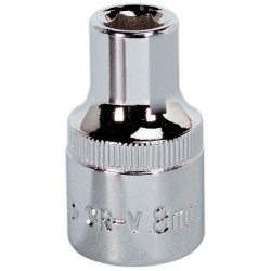 Sealey SP1208 Walldrive® Socket 8mm 1/2"sq Drive Fully Polished