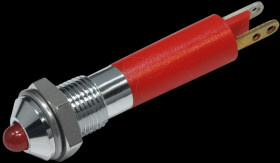 19020253 LED signal light, outdoor refl., 3 mm, red, 12 V, Ø6 mm