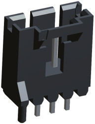 Listwa stykowa PCB 4-pinowe AMPMODU MTE raster: 2.54 mm Prosty 1-rzędowe TE Connectivity Otwór przelotowy40 V W osłonie