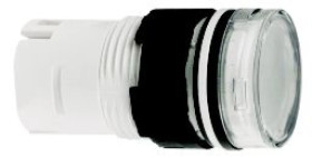 Główka wskaźnika św., O 16, okrągła, biała zintegr. LED ZB6AV1