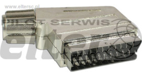 Wtyk scart - eurozłącze metalowy