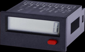 Licznik impulsów, 24x54x48mm, Wyświetlacz LCD, 12kHz, 4-30VDC, Złącze śrubowe 8-PIN, IP65 CI090110