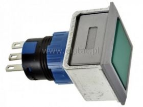 Przycisk chwilowy, główka zielona 1NO/ 1NC