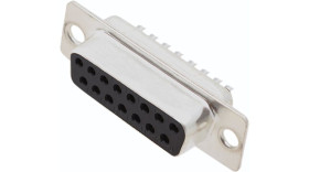 Złącze D-Sub lutowane 15-pinowe Żeński Proste raster 2.77mm