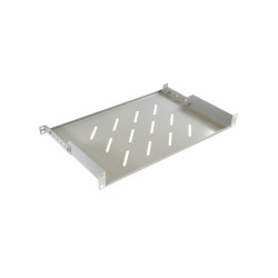 Półka regulowana 19" 1U do szafy Rack, głębokość 300mm V RAL7035